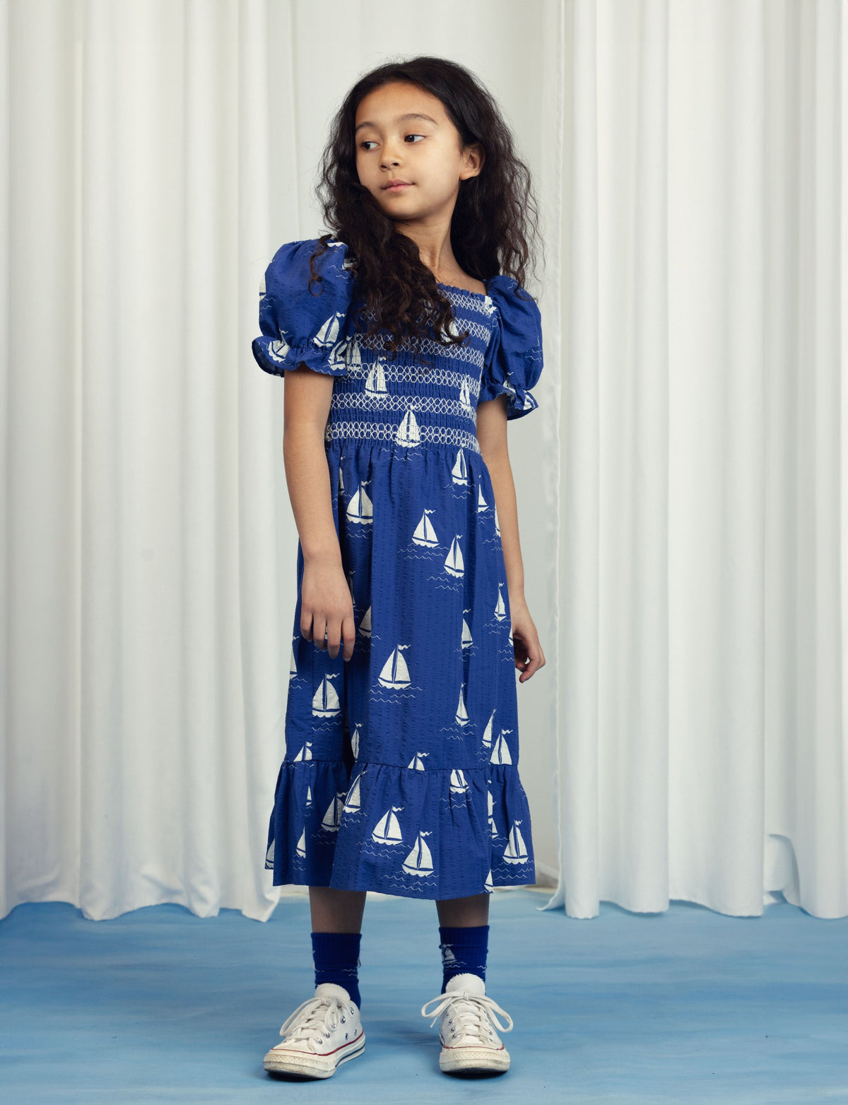 Mini Rodini - Sailing Boat Dress — styled lifestyle shot