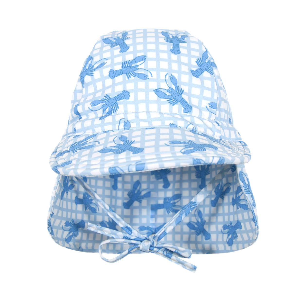 Acorn Blue Lobsters Swim Flap Cap - lifestyle styled