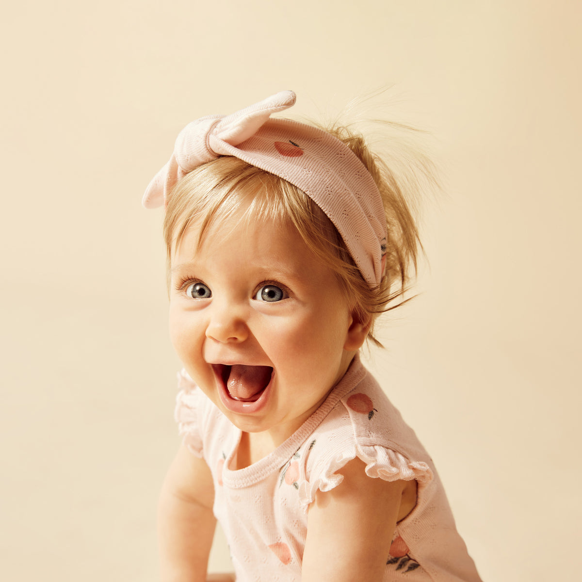 Wilson and Frenchy Peaches Organic Pointelle Headband - lifestyle styled