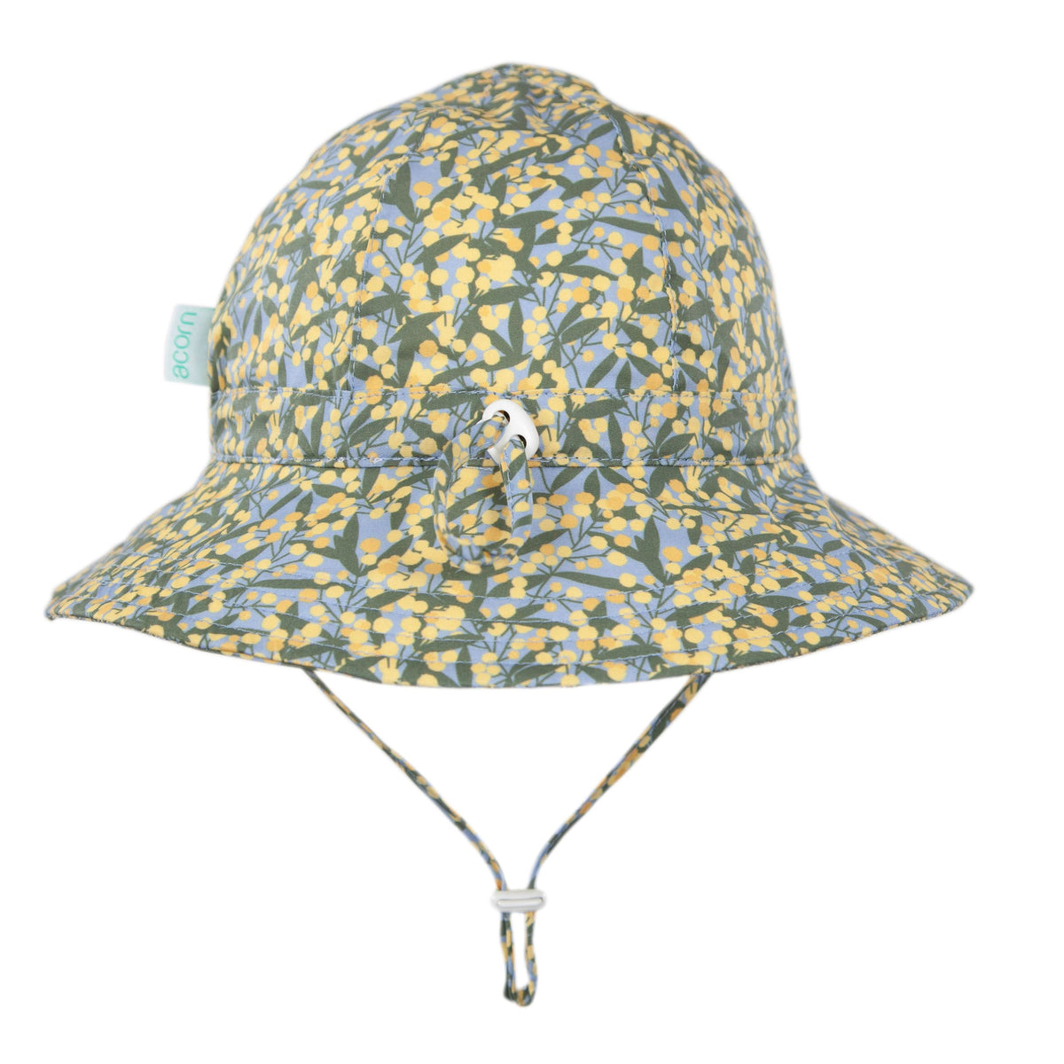Acorn Golden Wattle Wide Brim Hat - brim detail close-up