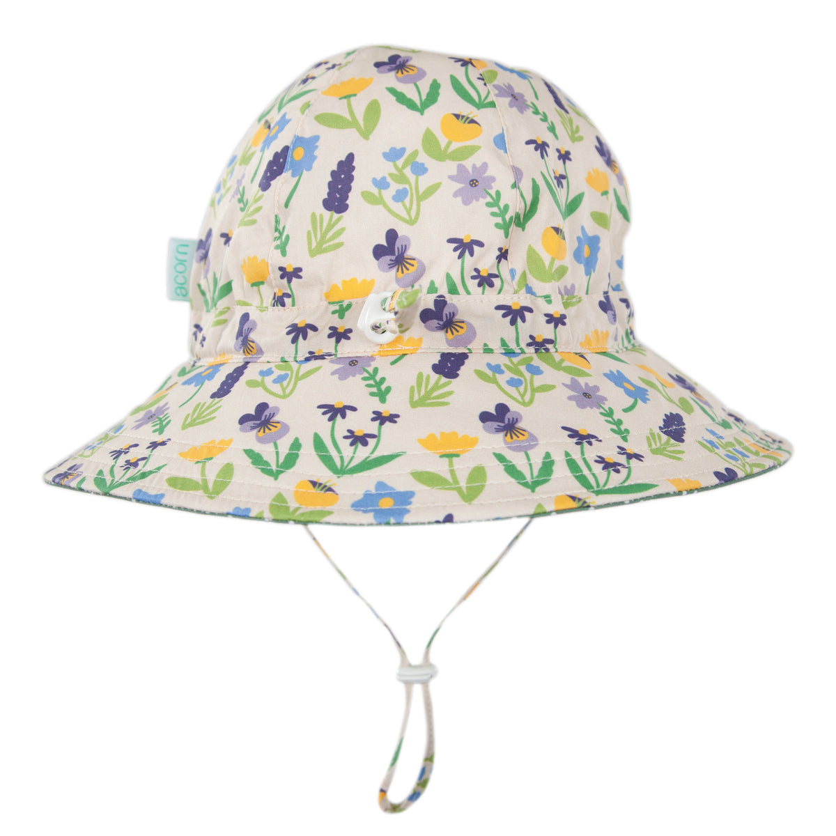 Acorn Springtime Wide Brim Hat - brim detail close-up