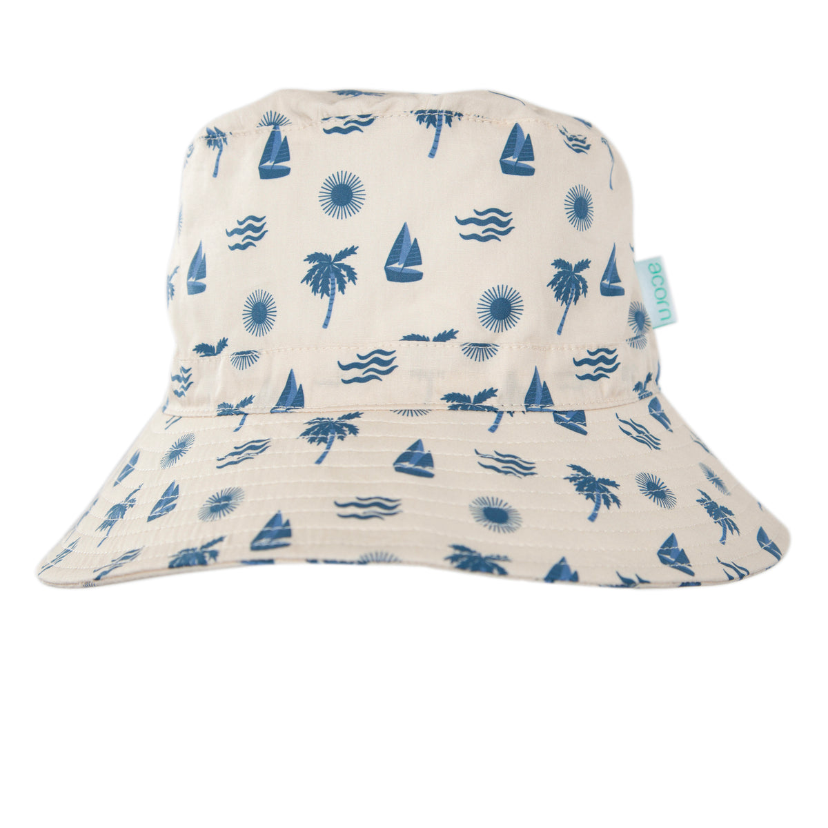 Acorn Island Breeze Wide Brim Bucket Hat - product flatlay