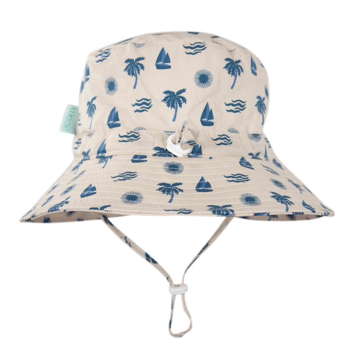 Acorn Island Breeze Wide Brim Bucket Hat - brim detail close-up