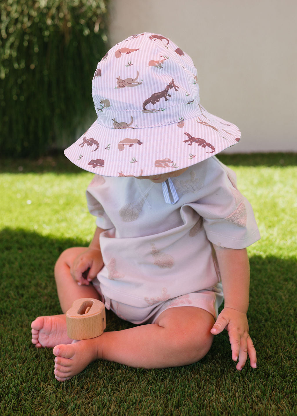 Acorn BABY | Outback Pals Wide Brim Infant Hat