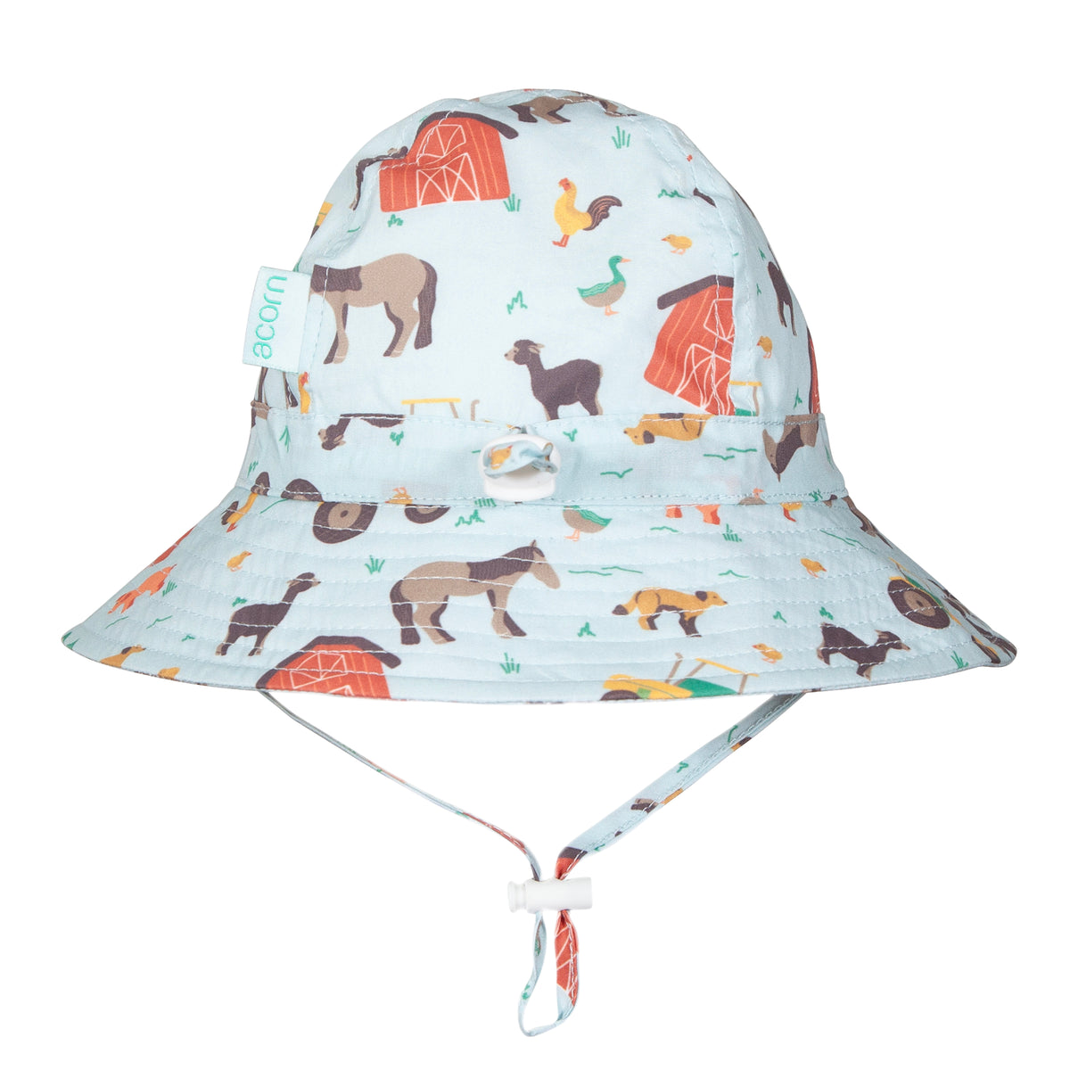 Acorn BABY | Farmyard Wide Brim Infant Hat