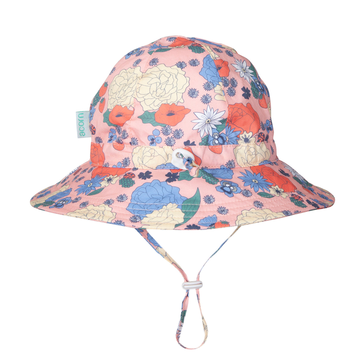 Acorn | Berry Floral Wide Brim Sunhat
