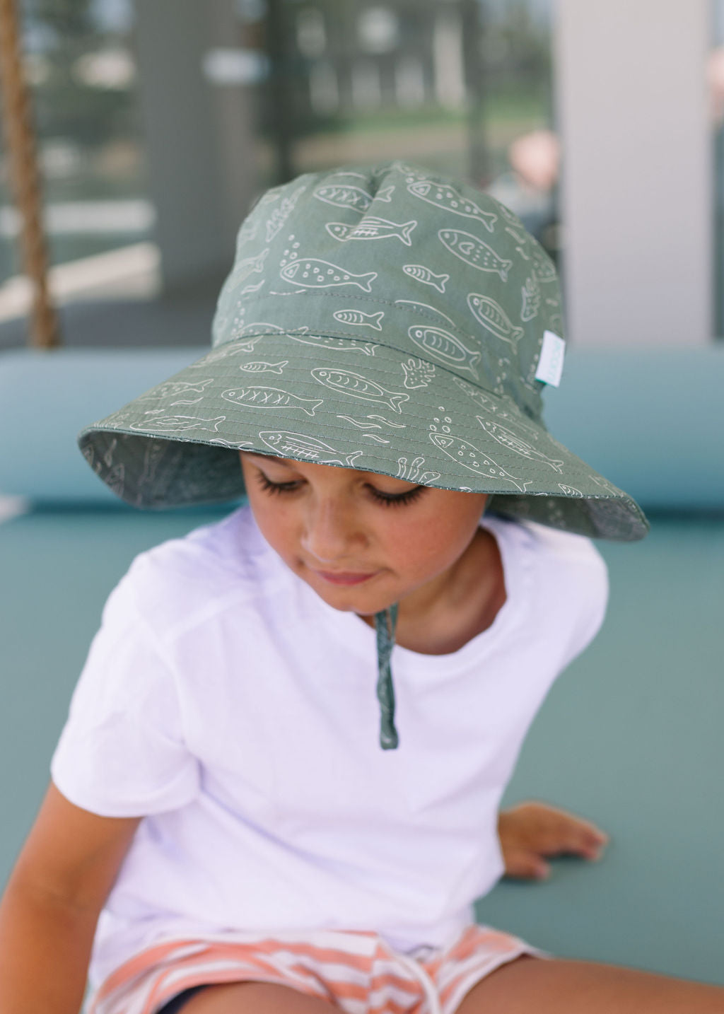 Acorn | School Of Fish Wide Brim Bucket Hat