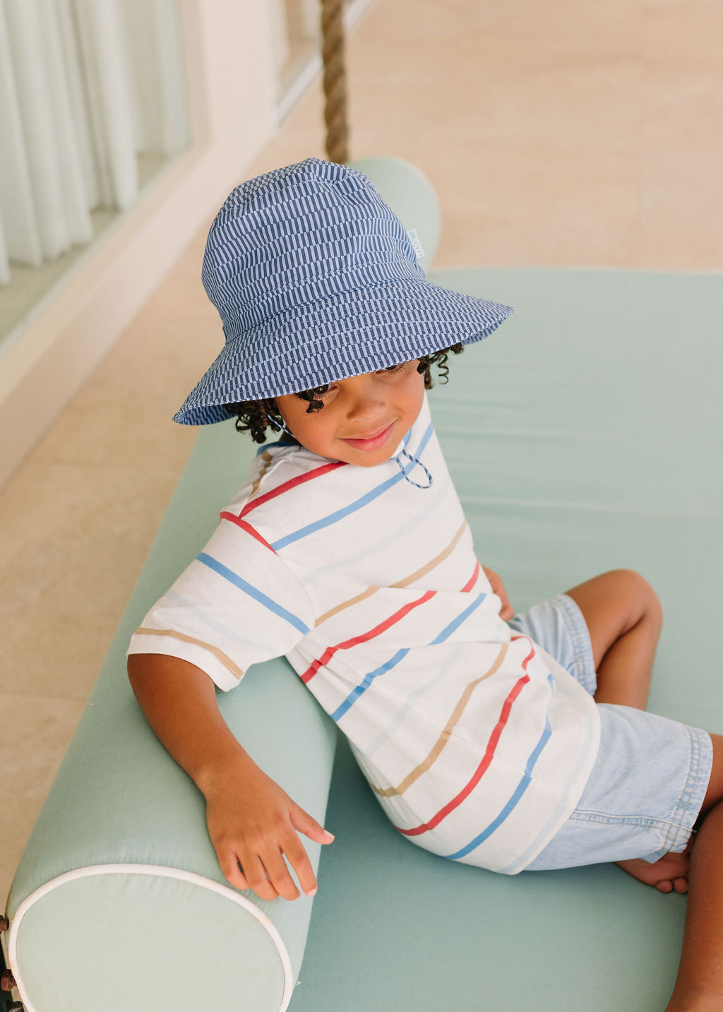 Acorn | Blue Horizon Wide Brim Bucket Hat