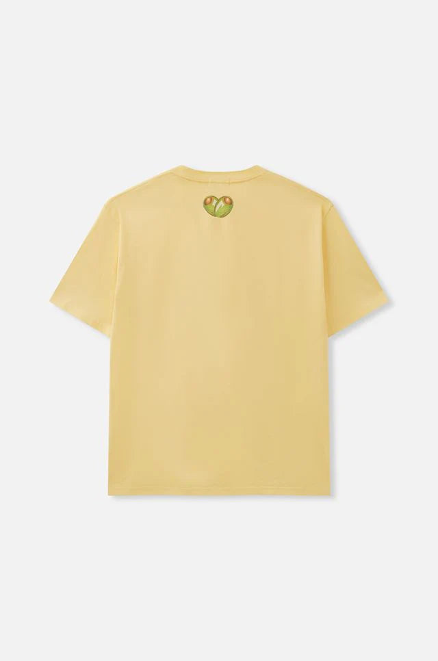 Maku Salt Oversized Tee butter - back view