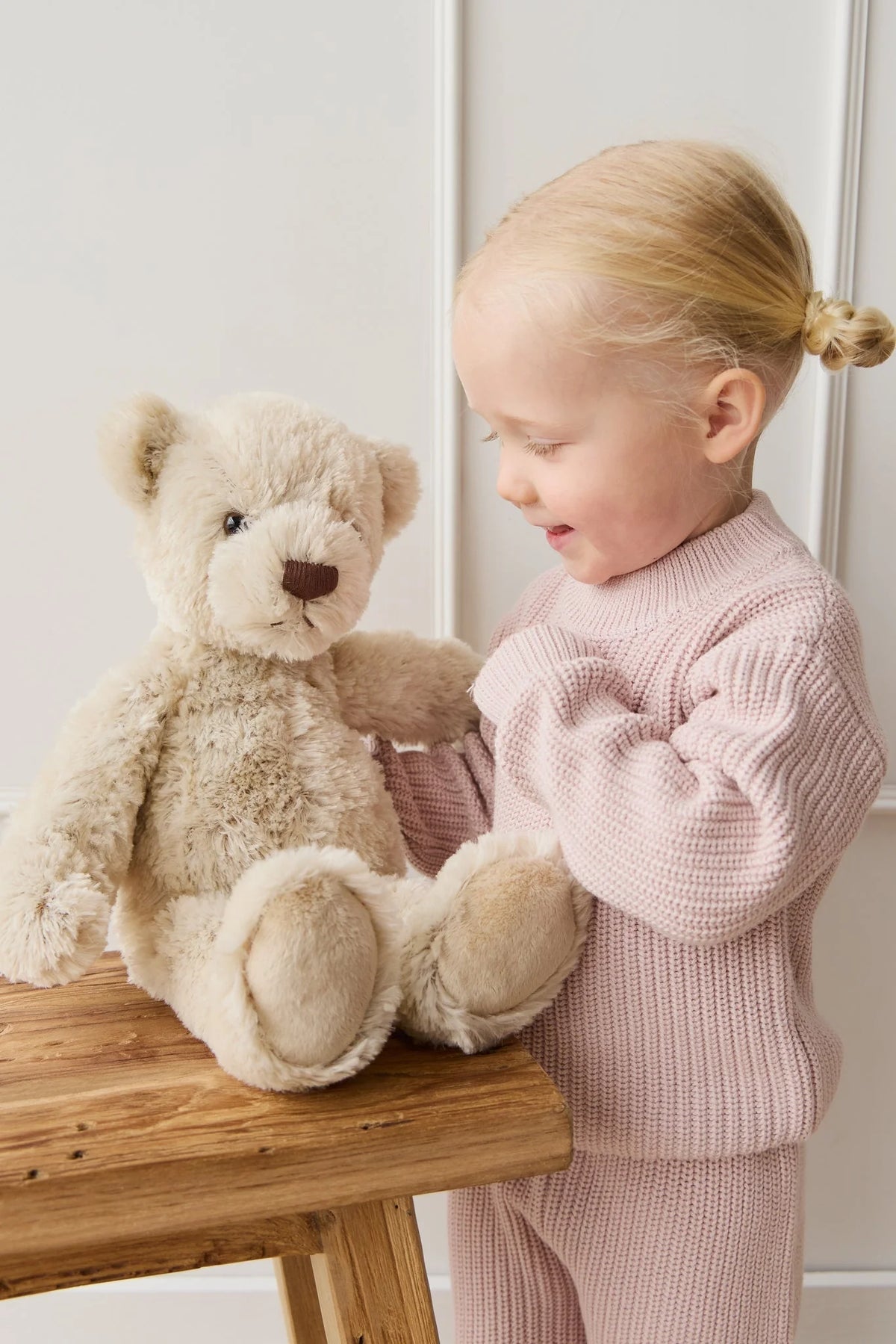 Jamie Kay Snuggle Bunnies - Theo the Bear — styled lifestyle shot