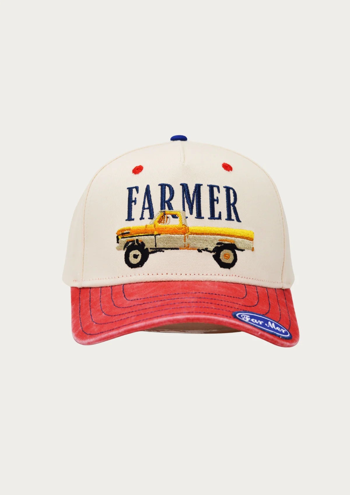 FAR MER by Whitney - The Americana Cap — front view flat lay