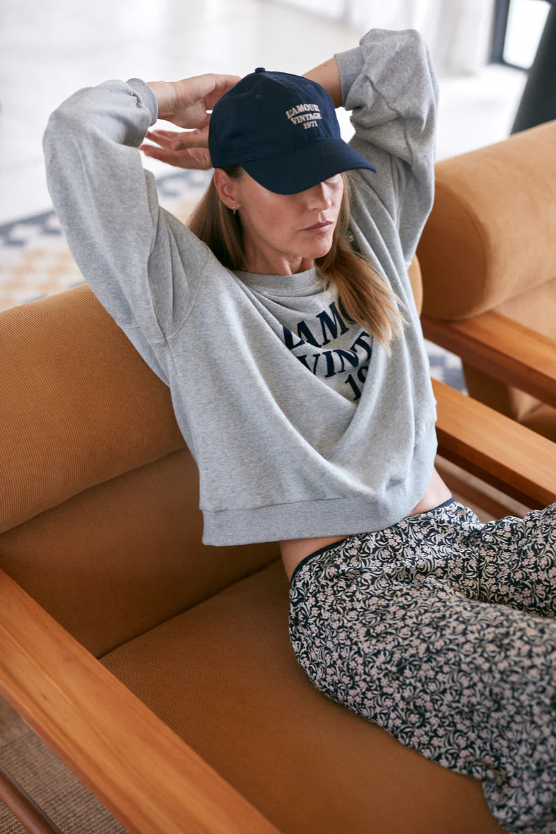 Lilya L'Amour Vintage Cap Navy - back view