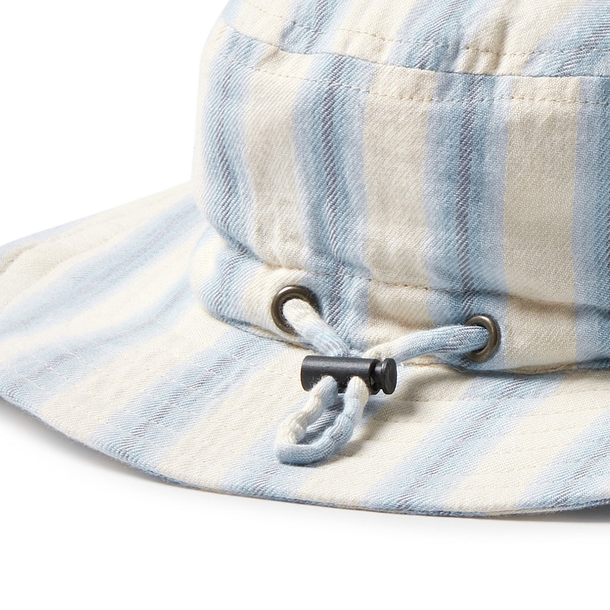 Wilson and Frenchy Deep Blue Stripe Organic Sun Hat - side view