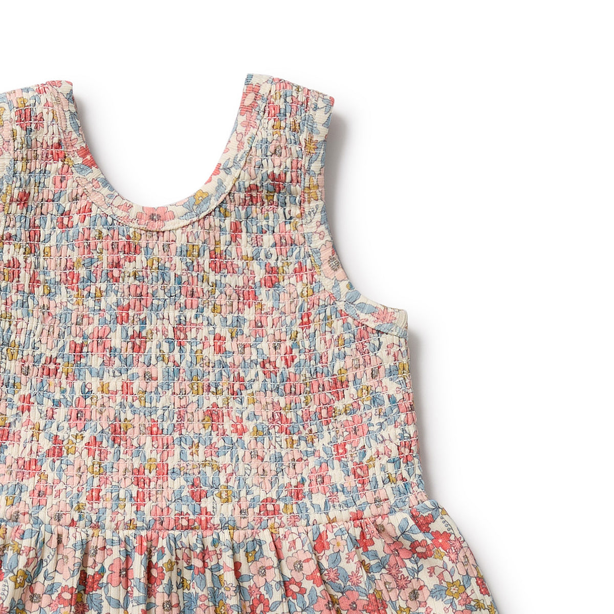 Wilson and Frenchy Summer Bloom Organic Dress Set - floral print detail