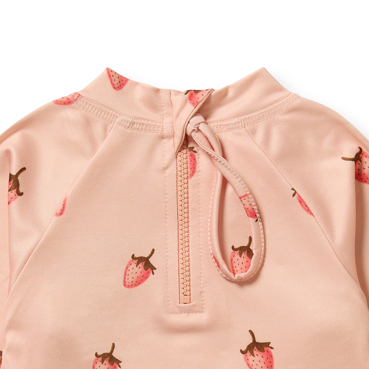 Wilson and Frenchy Strawberry Kisses Cutwork Rashie Swimset - lifestyle beach