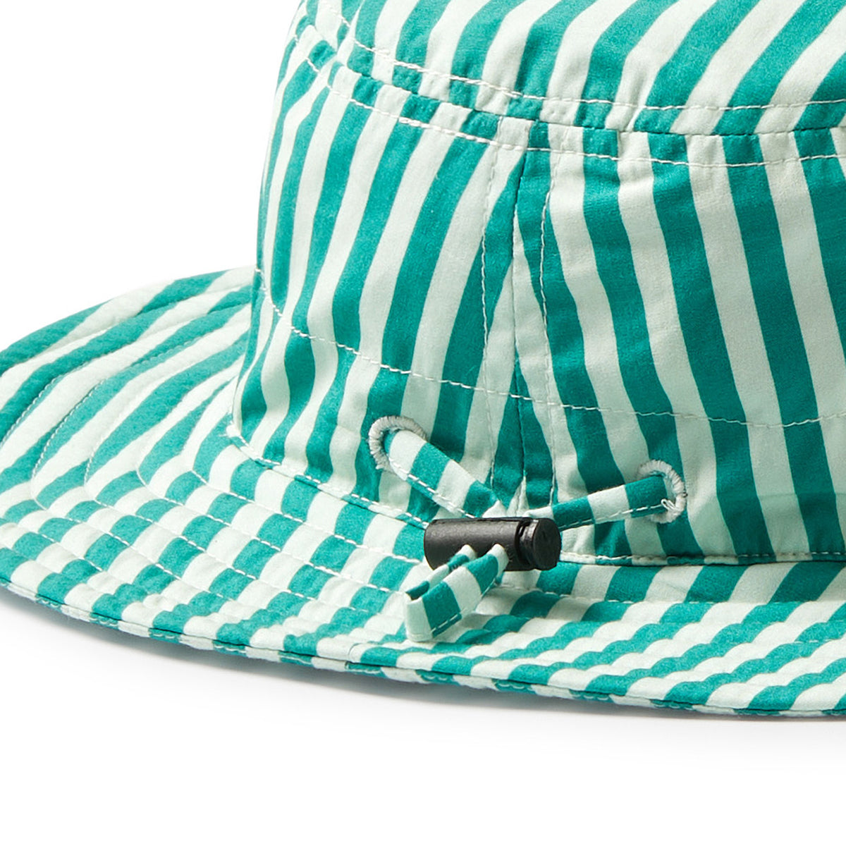 Wilson and Frenchy Green Bean Stripe Sun Hat - side view