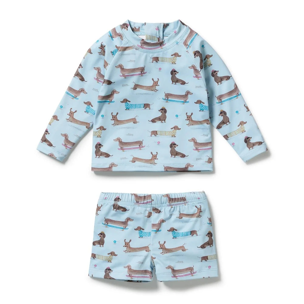 Wilson & Frenchy Dashing rashie swim set