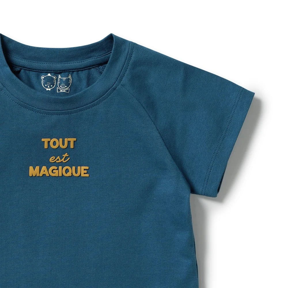Wilson & Frenchy Tout est Magique organic kids tee, view 3