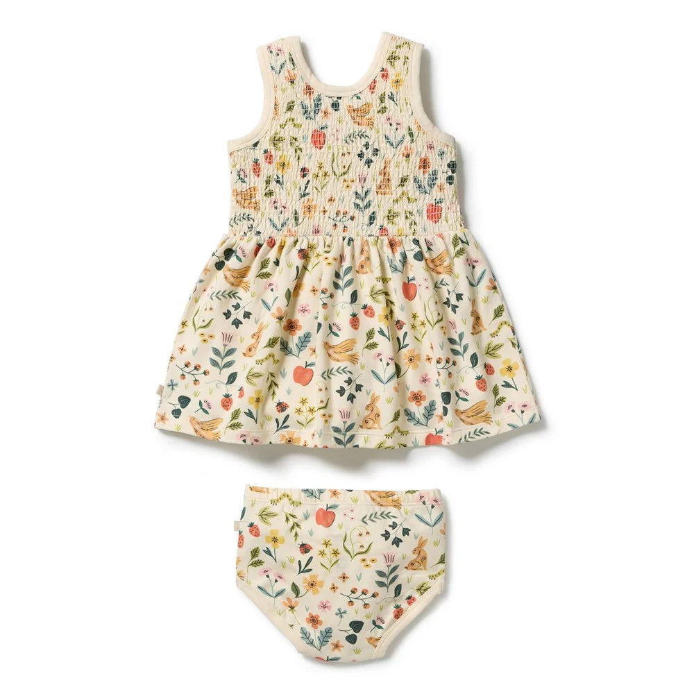 Wilson & Frenchy Summer Garden organic dress set