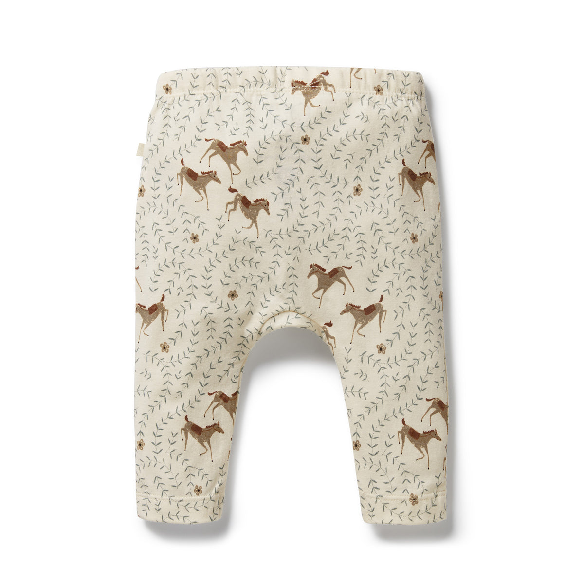 Wilson and Frenchy Trixie Horse Organic Legging - print detail close-up