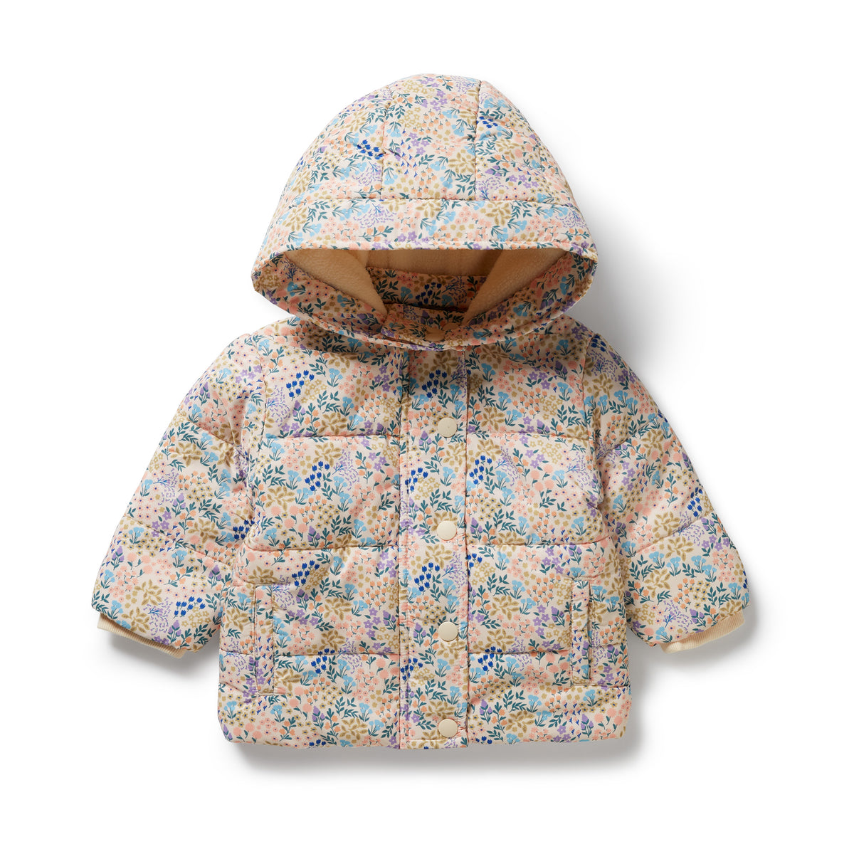 Wilson and Frenchy Tiny Bloom Puffer Jacket - product flatlay