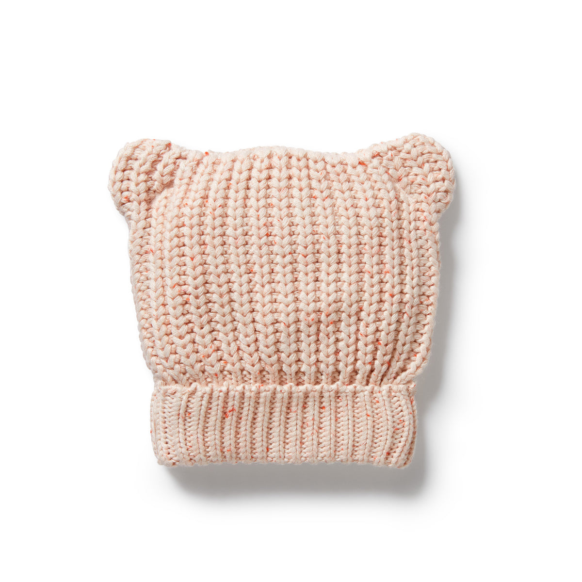 Wilson and Frenchy Fairy Floss Organic Knitted Bear Hat - product flatlay