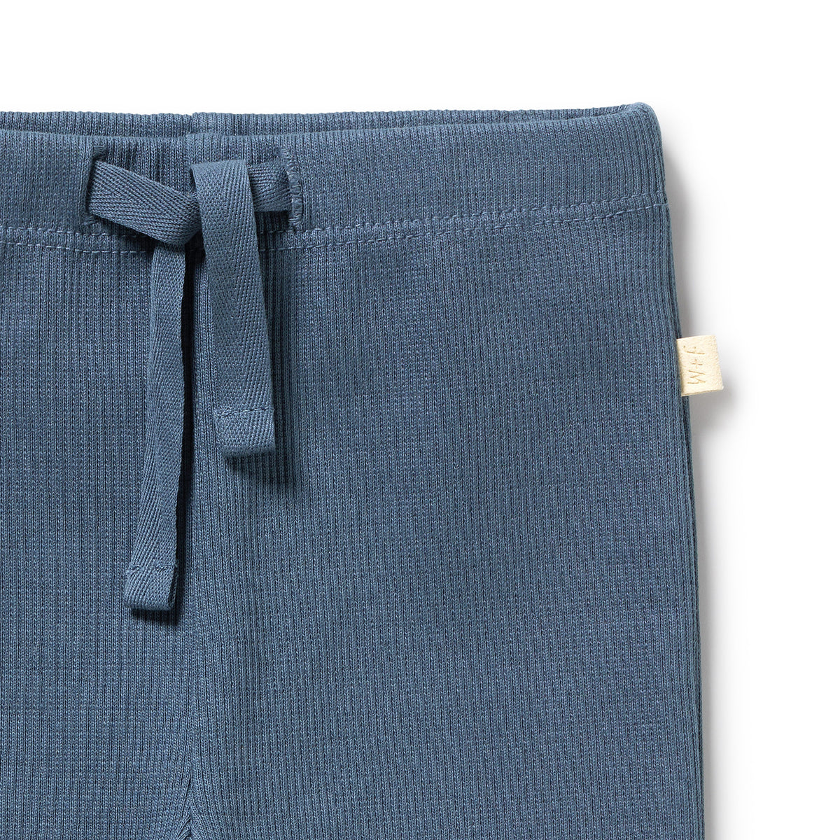Wilson and Frenchy Twilight Blue Organic Rib Legging - product flatlay