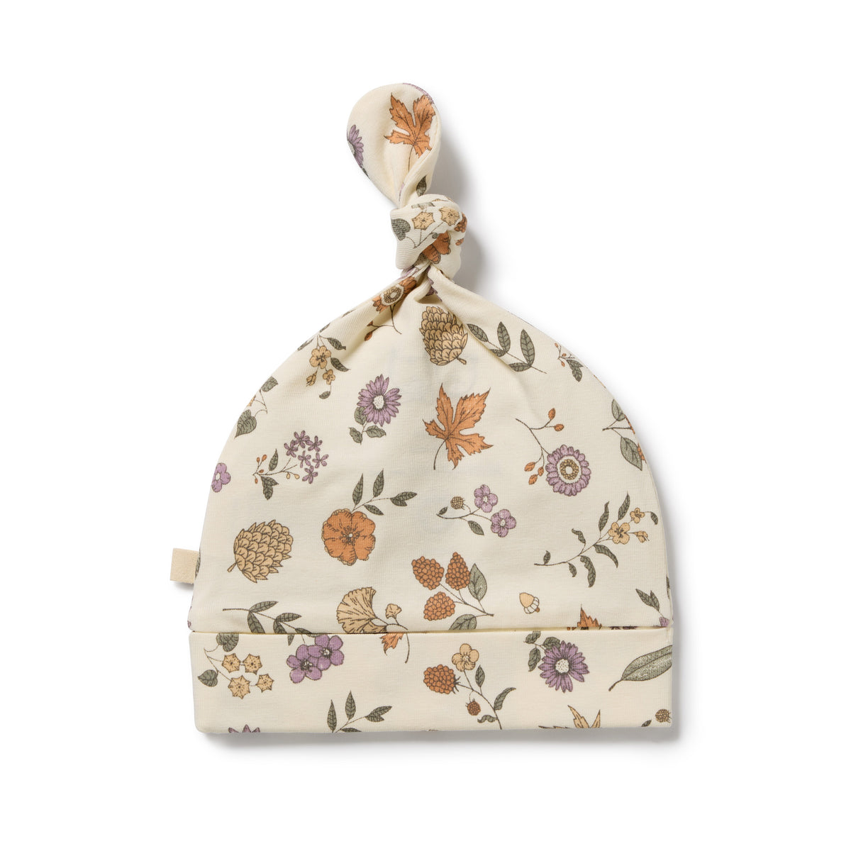 Wilson and Frenchy Maple Glow Organic Knot Hat - baby wearing hat