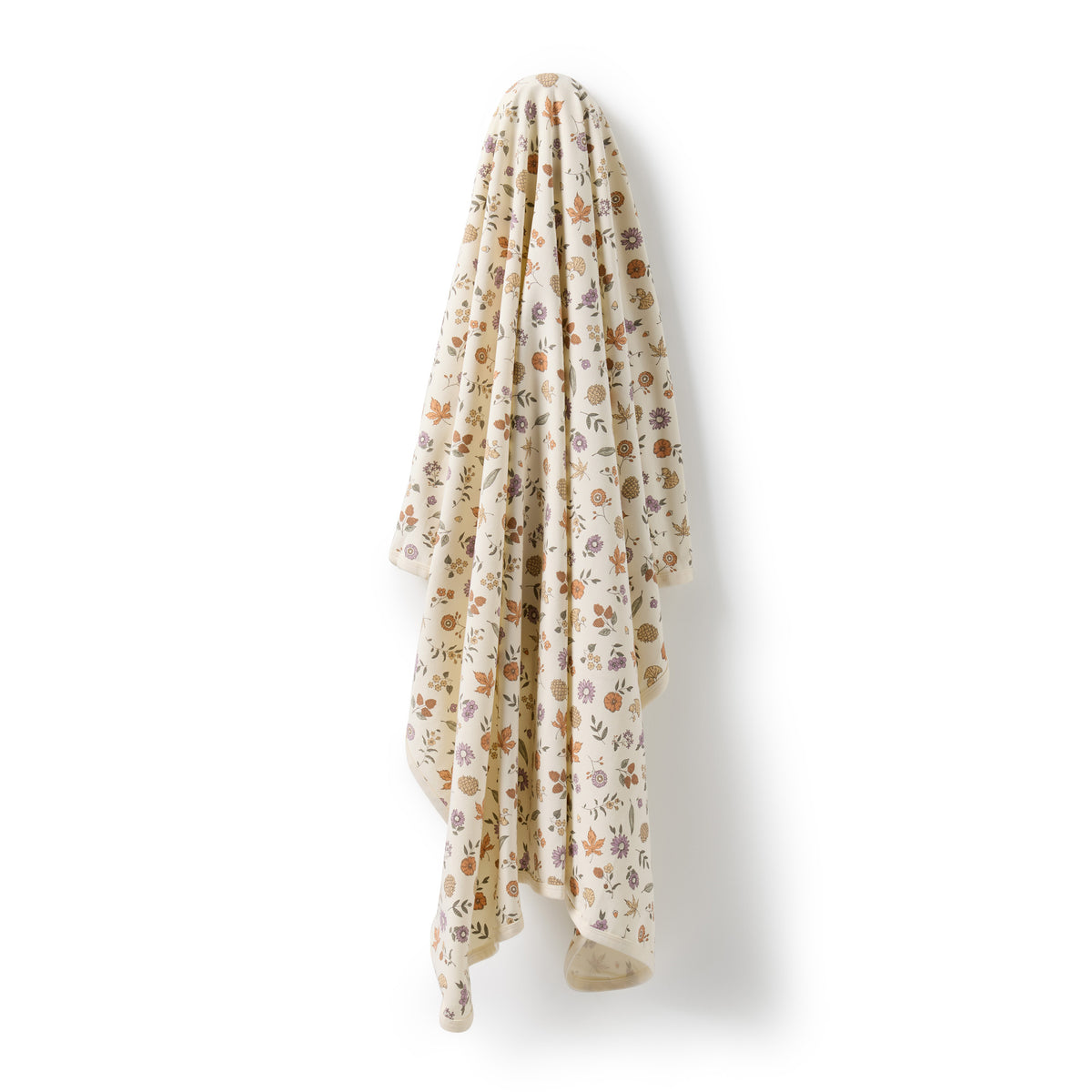 Wilson and Frenchy Maple Glow Organic Bunny Rug - baby wrapped in rug