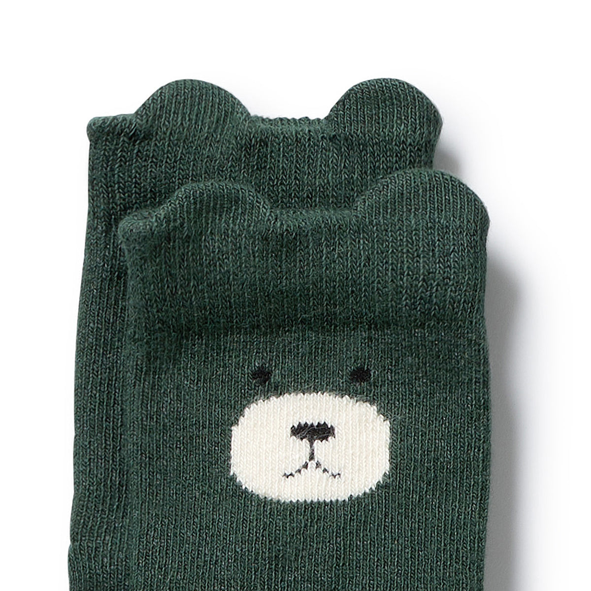 Wilson and Frenchy Blue Organic 4 Pack Baby Socks - four pairs flat lay