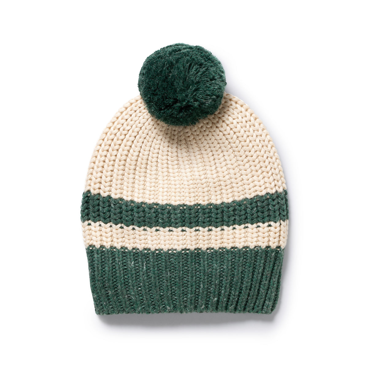 Wilson and Frenchy Clover Organic Knitted Stripe Hat - lifestyle styled