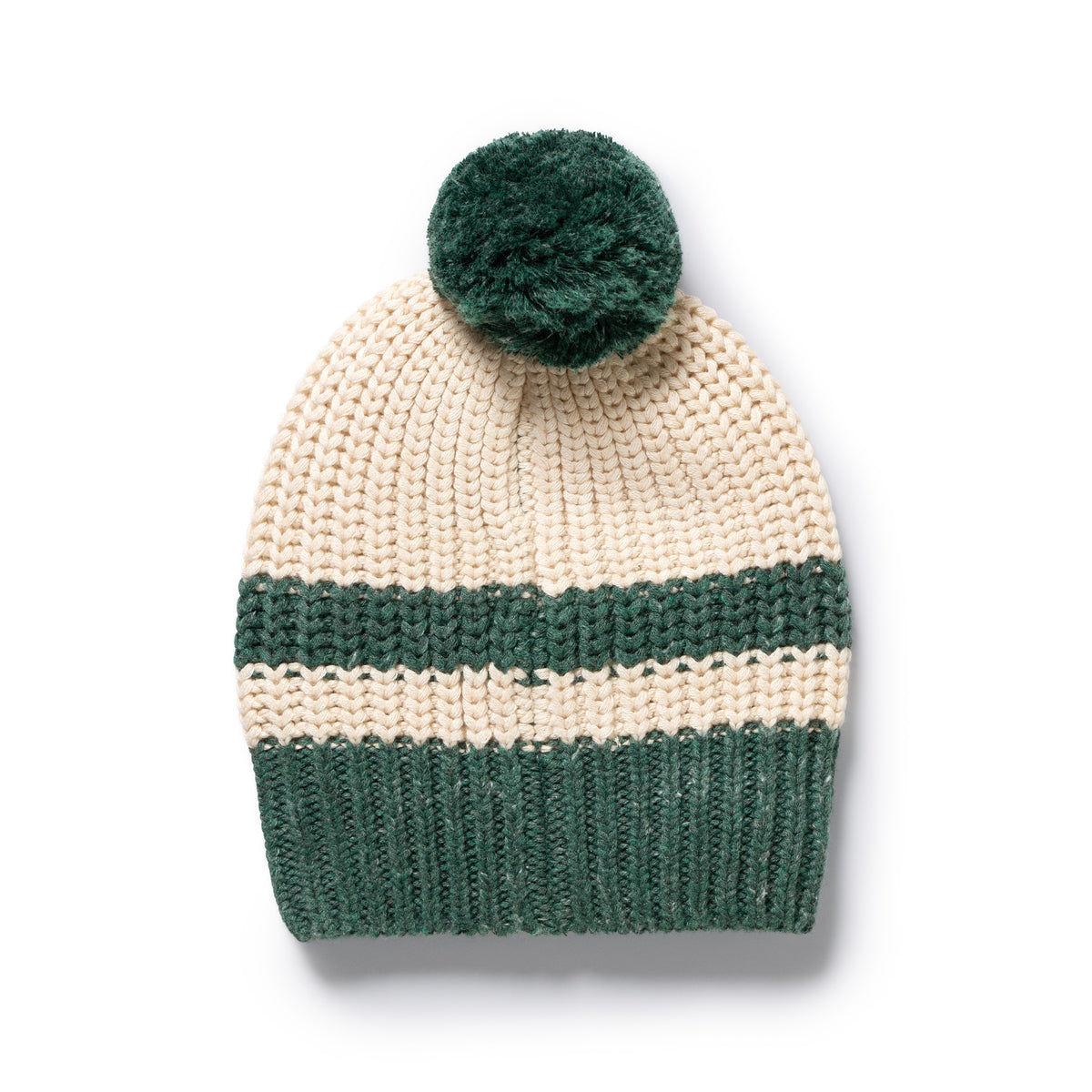 Wilson and Frenchy Clover Organic Knitted Stripe Hat - knit stripe detail