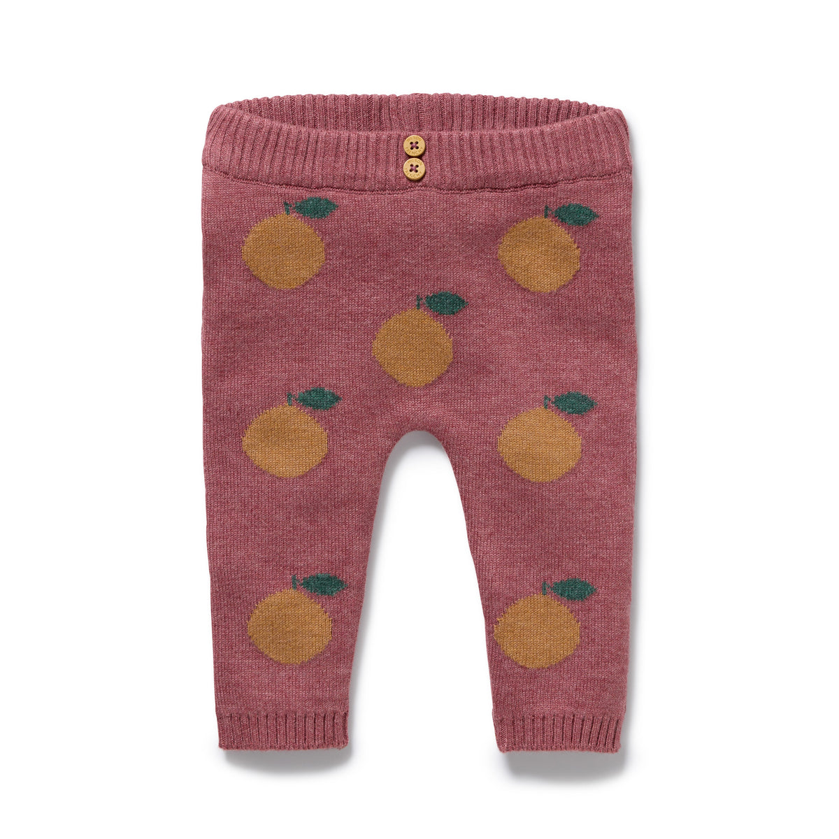 Wilson and Frenchy Clementine Organic Knitted Jacquard Legging - jacquard detail