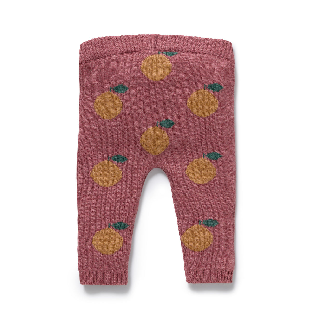 Wilson and Frenchy Clementine Organic Knitted Jacquard Legging - baby wearing leggings