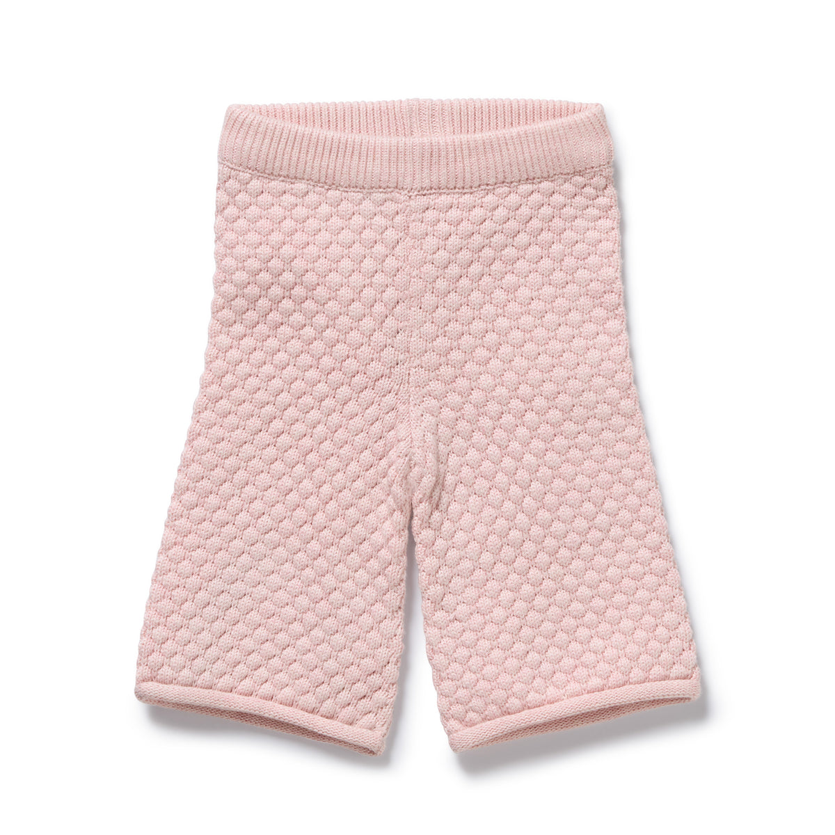 Wilson and Frenchy Marshmallow Organic Knitted Bubble Pant - knit texture detail