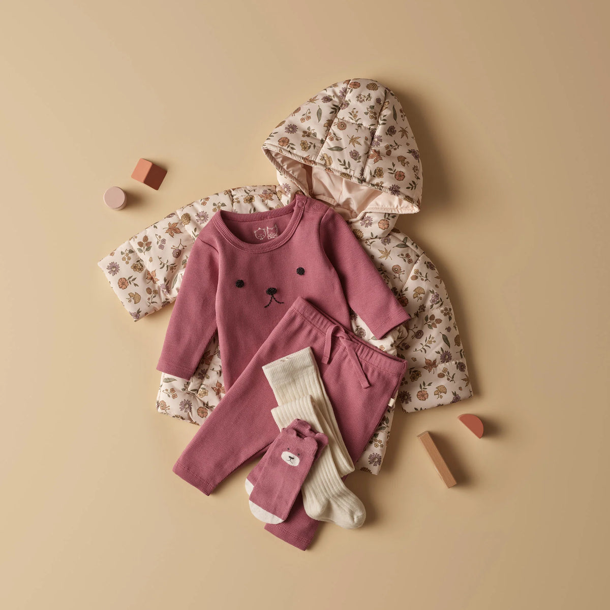 Wilson and Frenchy Plum Organic Rib Legging - baby wearing leggings