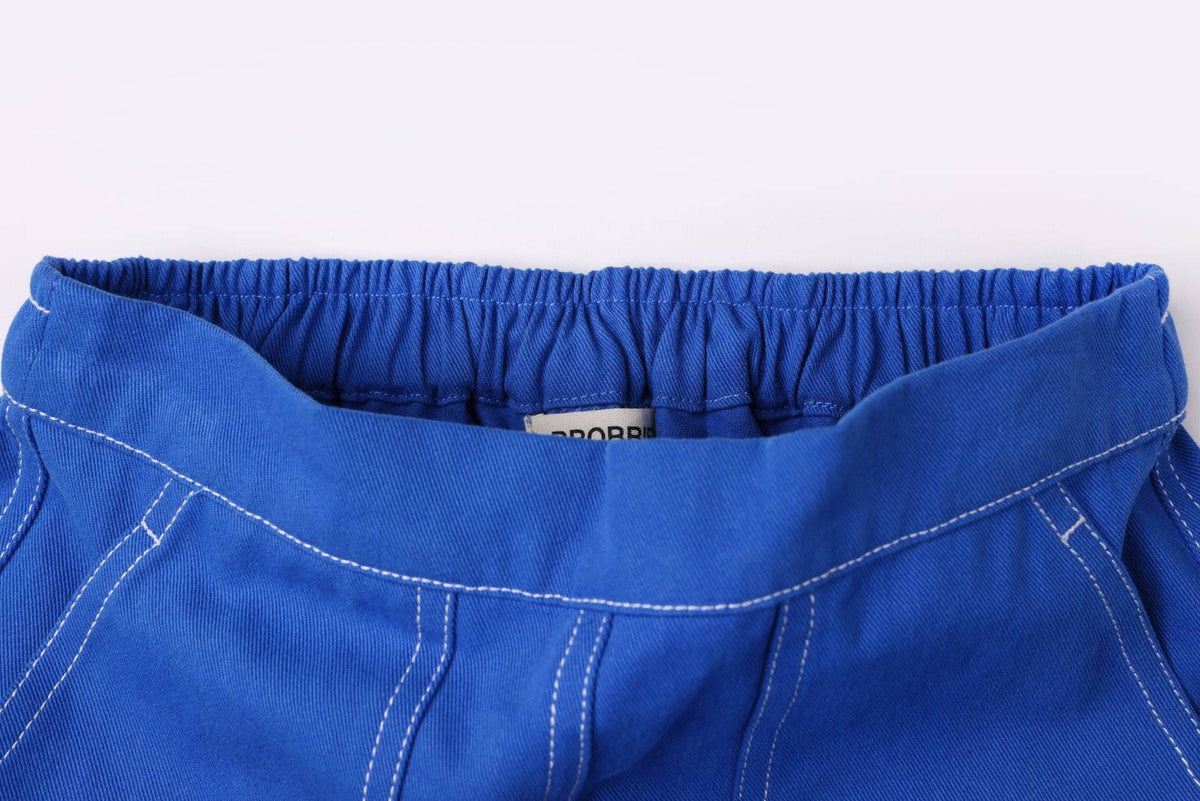 BBOBBIE - Harry Pant in Blue — back view flat lay