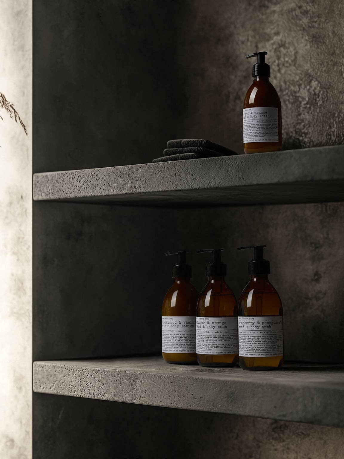 Helm London - Sandalwood & Vanilla Hand & Body Wash — styled lifestyle shot