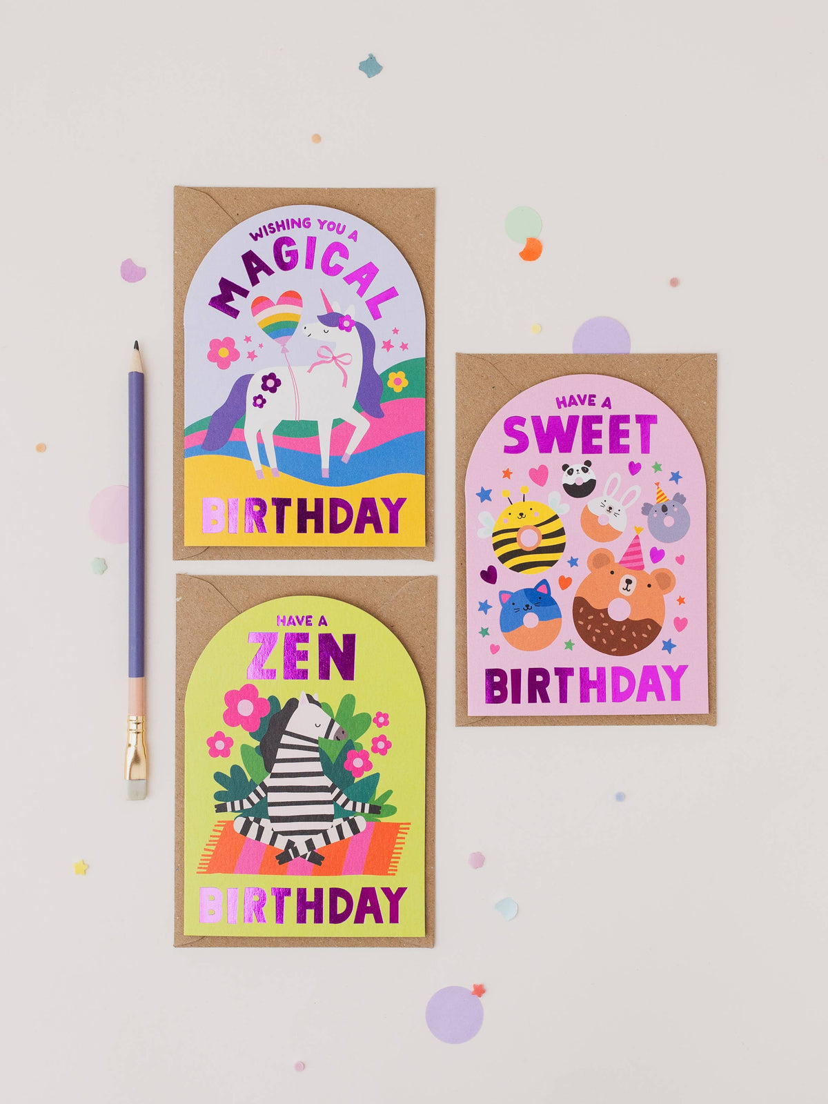 Mifkins | Donut Animal Kids Birthday Card
