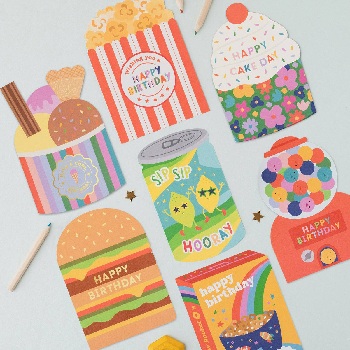 Mifkins | Popcorn Birthday Card