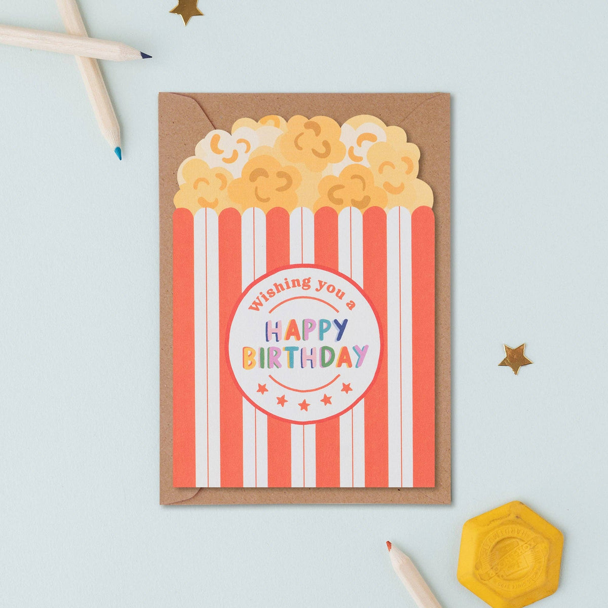 Mifkins | Popcorn Birthday Card