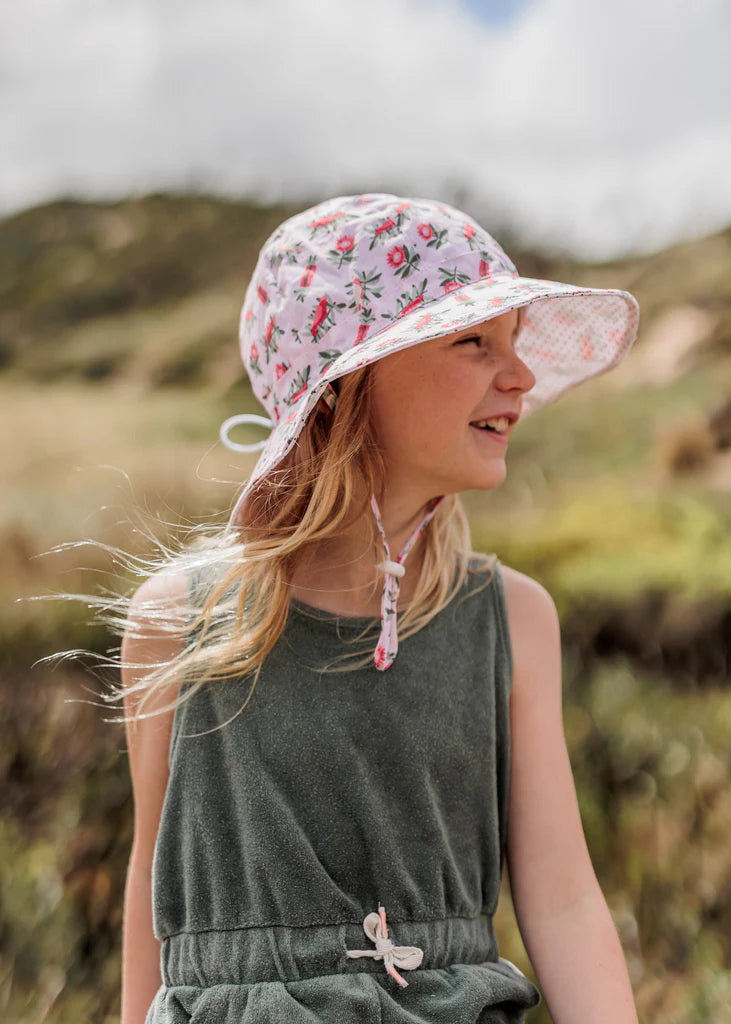 Acorn Banksia Wide Brim Hat - lifestyle styled