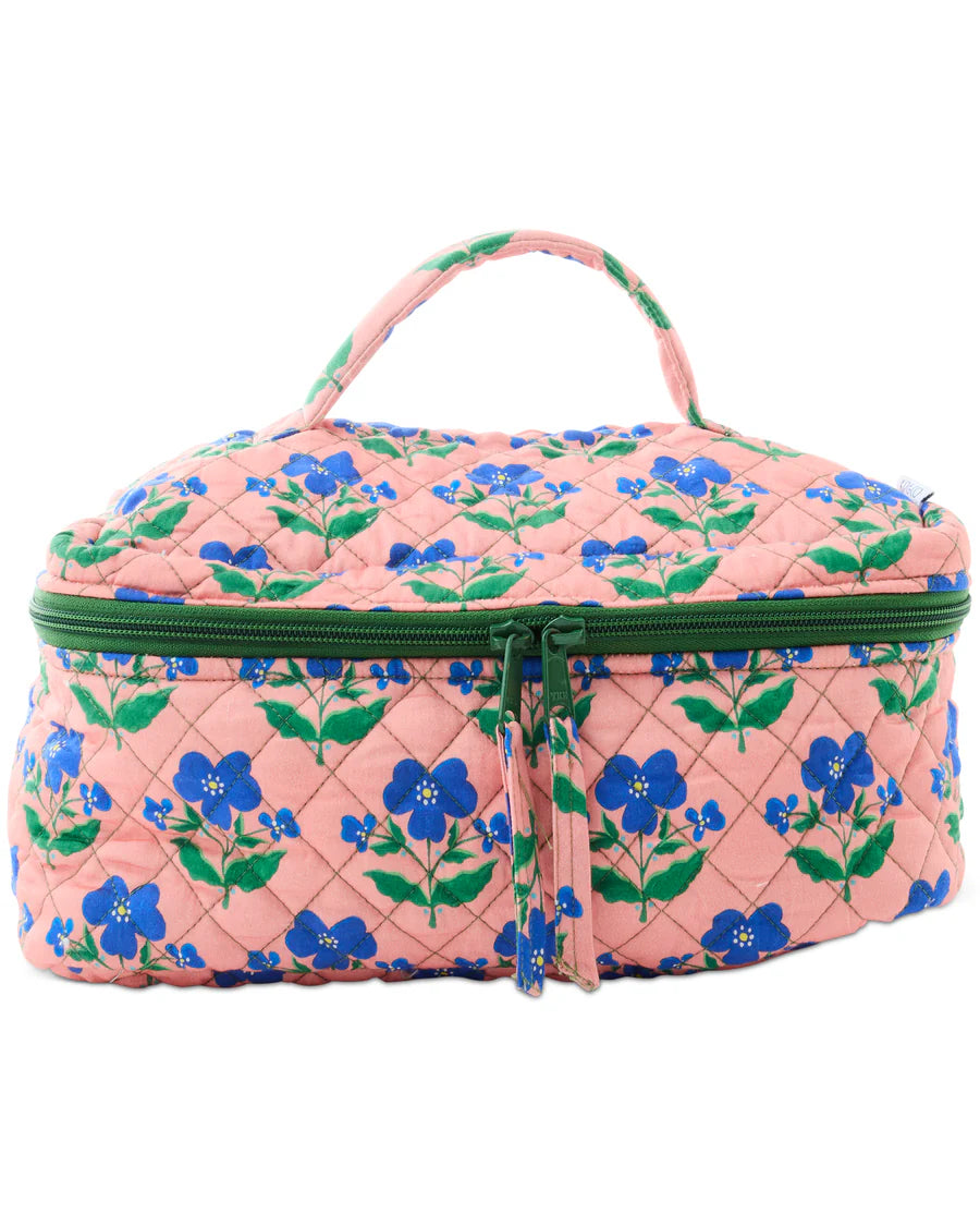 Kip and Co Anna Spiro Indian Summer Rose toiletry case - front view