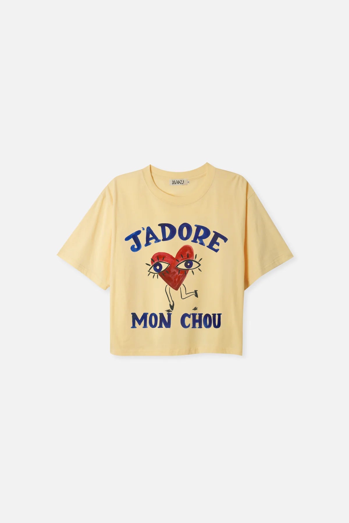 Maku | J'adore Mon Chou Boxy Crop Tee