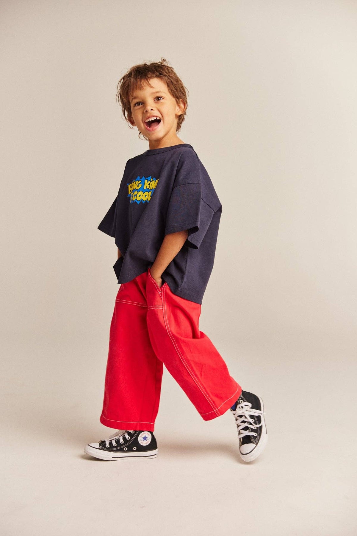 BBOBBIE - Harry Pant in Red — product detail shot