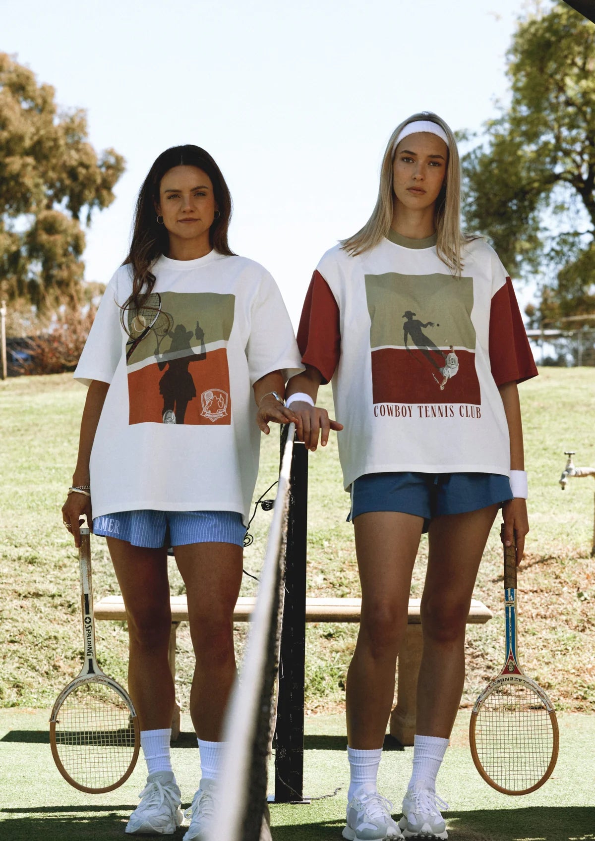 Far Mer by Whitney Vintage Serve box tee - vintage graphic detail