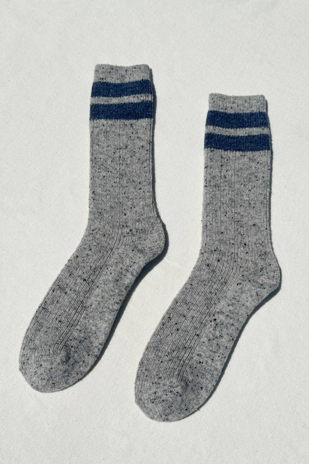 Le Bon Shoppe Snow Varsity Socks, calf-length sock made in South Korea