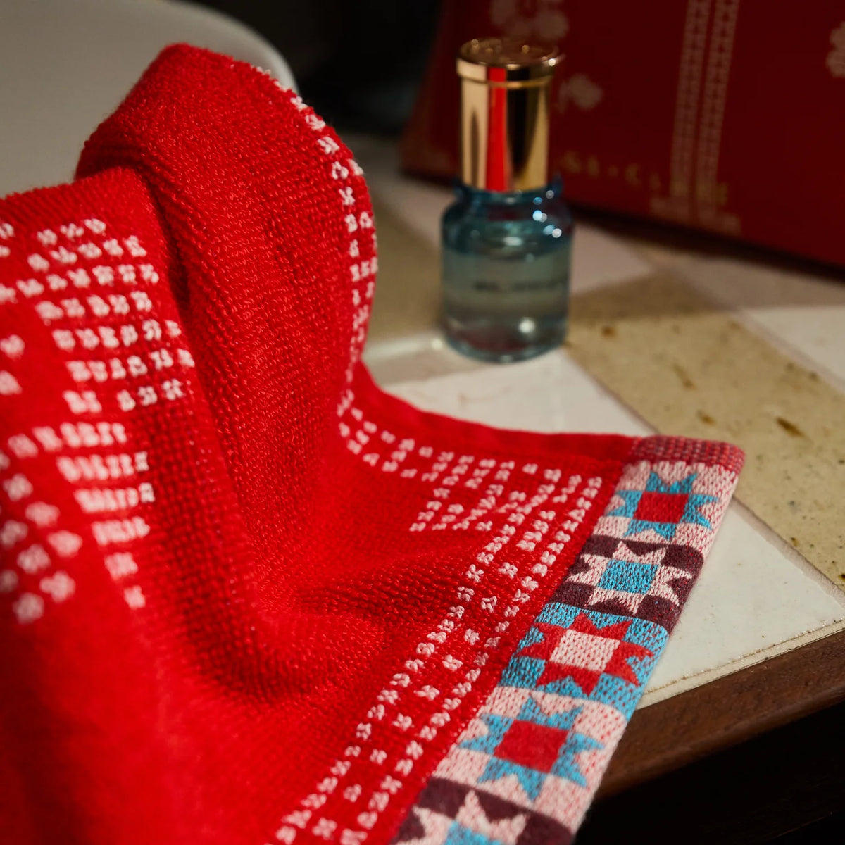 Sage x Clare | Bonny Hand Towel - Poppy