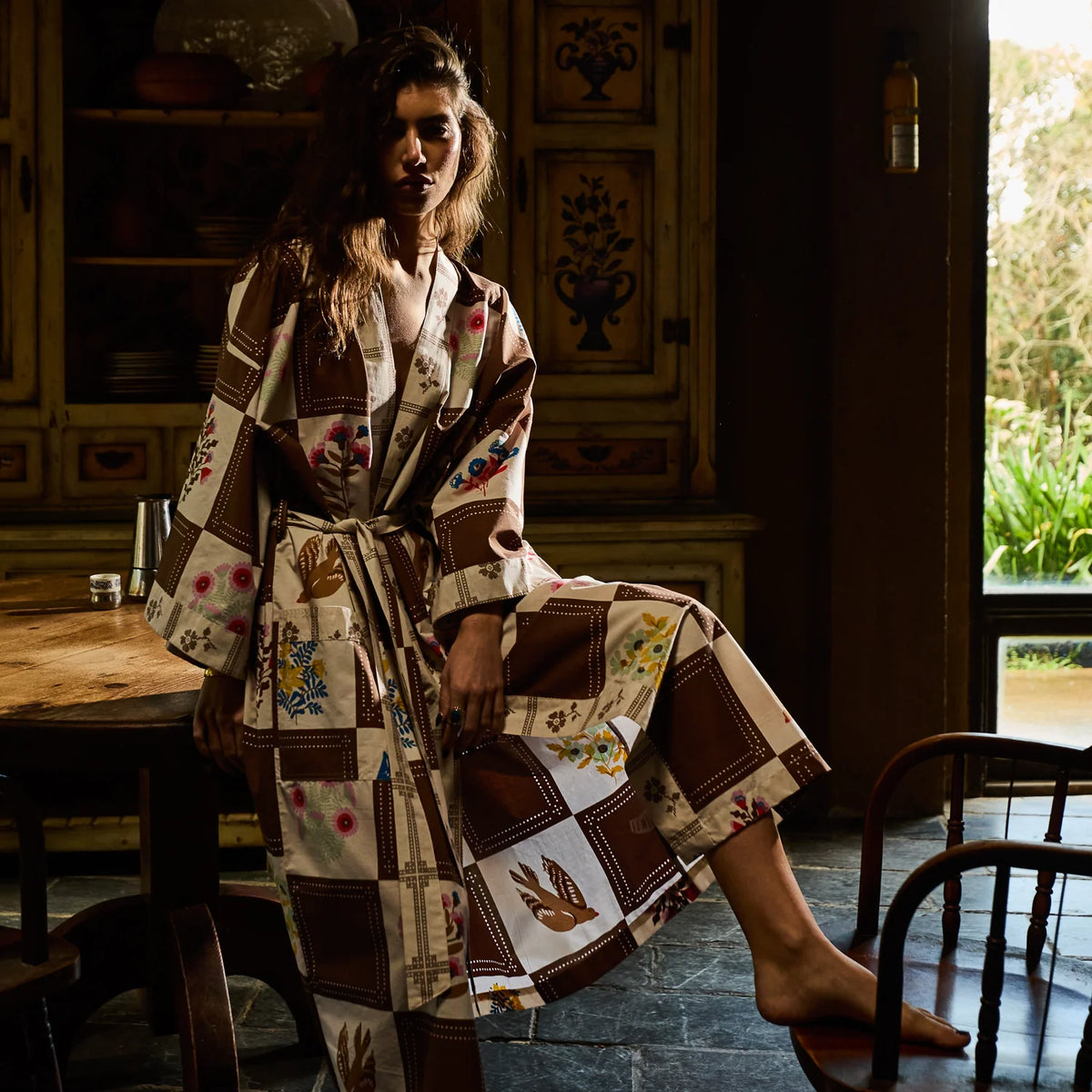 Sage x Clare | Winona Cotton Robe