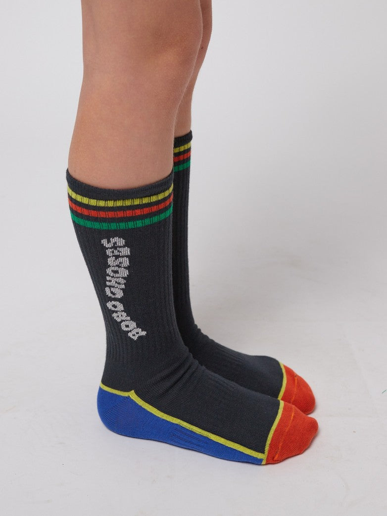 Bobo Choses - Colour block long socks SS25 — product detail shot